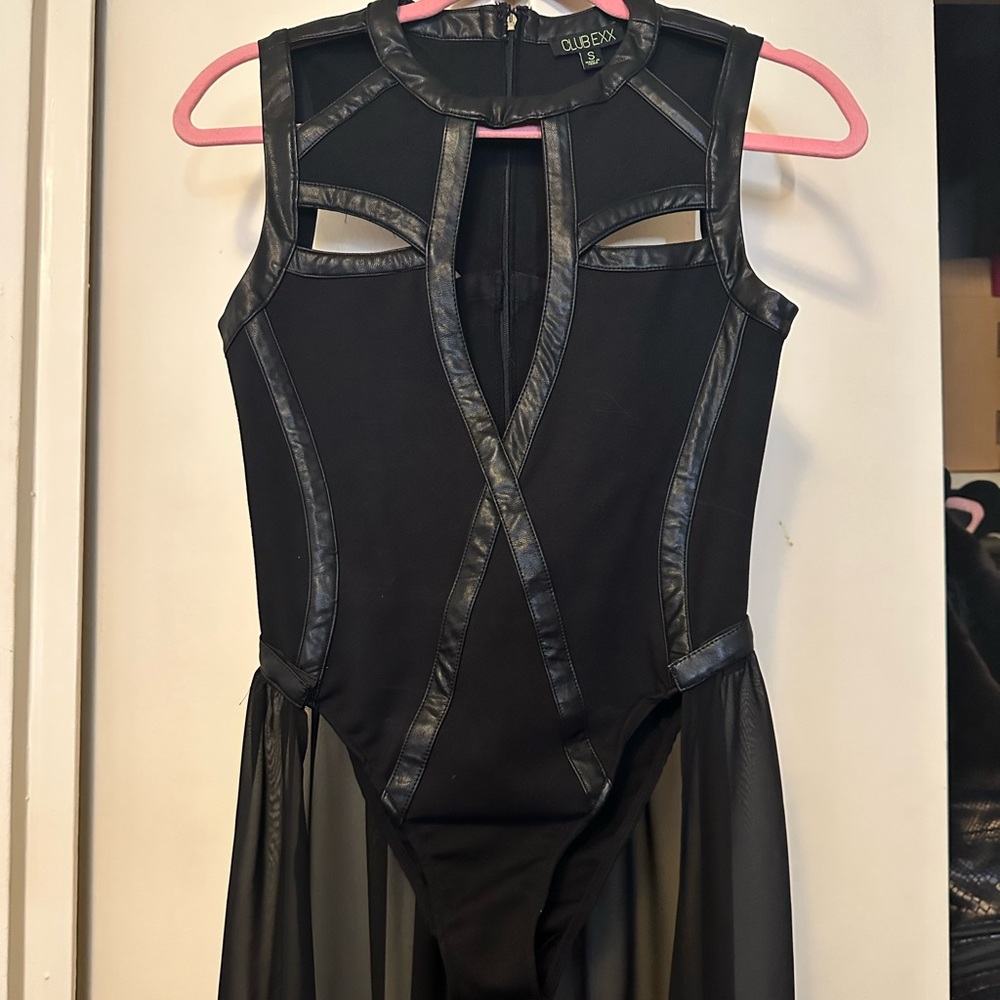 Club Ex Dolls Kill Bodysuit Festival Rave vegan leather